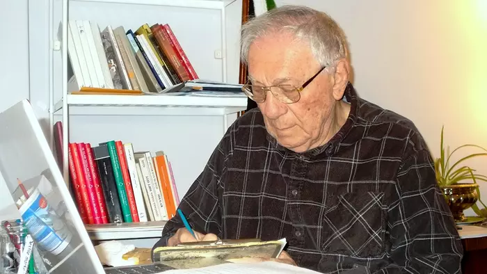 [The Syrian philosopher Sadiq Jalal al-Azm (photo: DW/Khaled Salameh)]