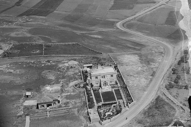Aerial view of Karm al-Mufti, Sheikh Jarrah, 1933