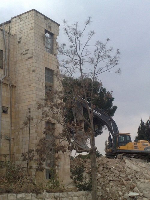 The demolition of the Shepherd Hotel, January 9, 2011