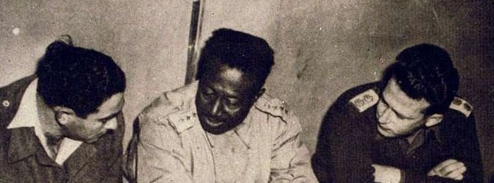 Said Taha Bey with Yigal Allon and Yitzhak Rabin