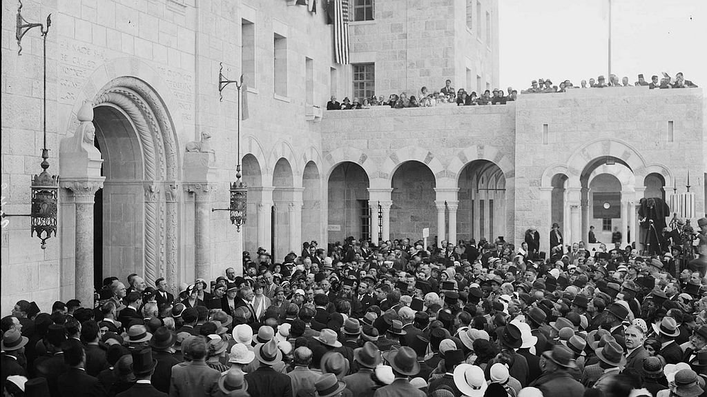 YMCA Dedication service, April 18, 1933
