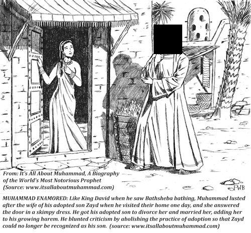 Muhammad lusted after his daughter-in-law Zaynab